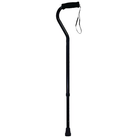 Roscoe Medical 300 lb Offset Cane, Black, 10PK CNOFBK